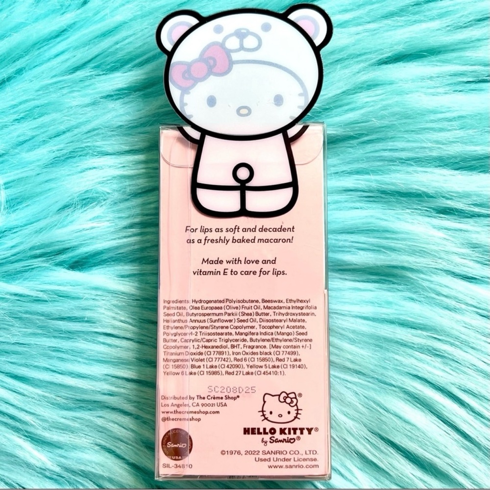 Crème Shop X Sanrio White Chocolate Limited Edition Hello Kitty Macaron Lip Balm - Picture 5 of 6